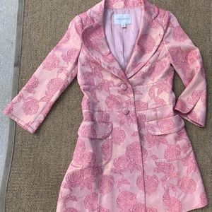 [Banana Republic]•NWOT metallic rose trenc…